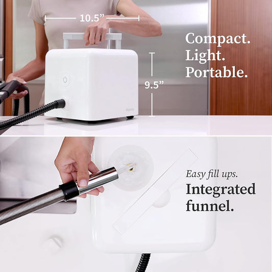 Dupray NEAT Steam Cleaner with Advanced Cleaning Pack – Chemical-Free Multipurpose Steamer for Home, Car & Furniture – 99.9% Bacteria Removal – 17 Accessories Included - PuriLite