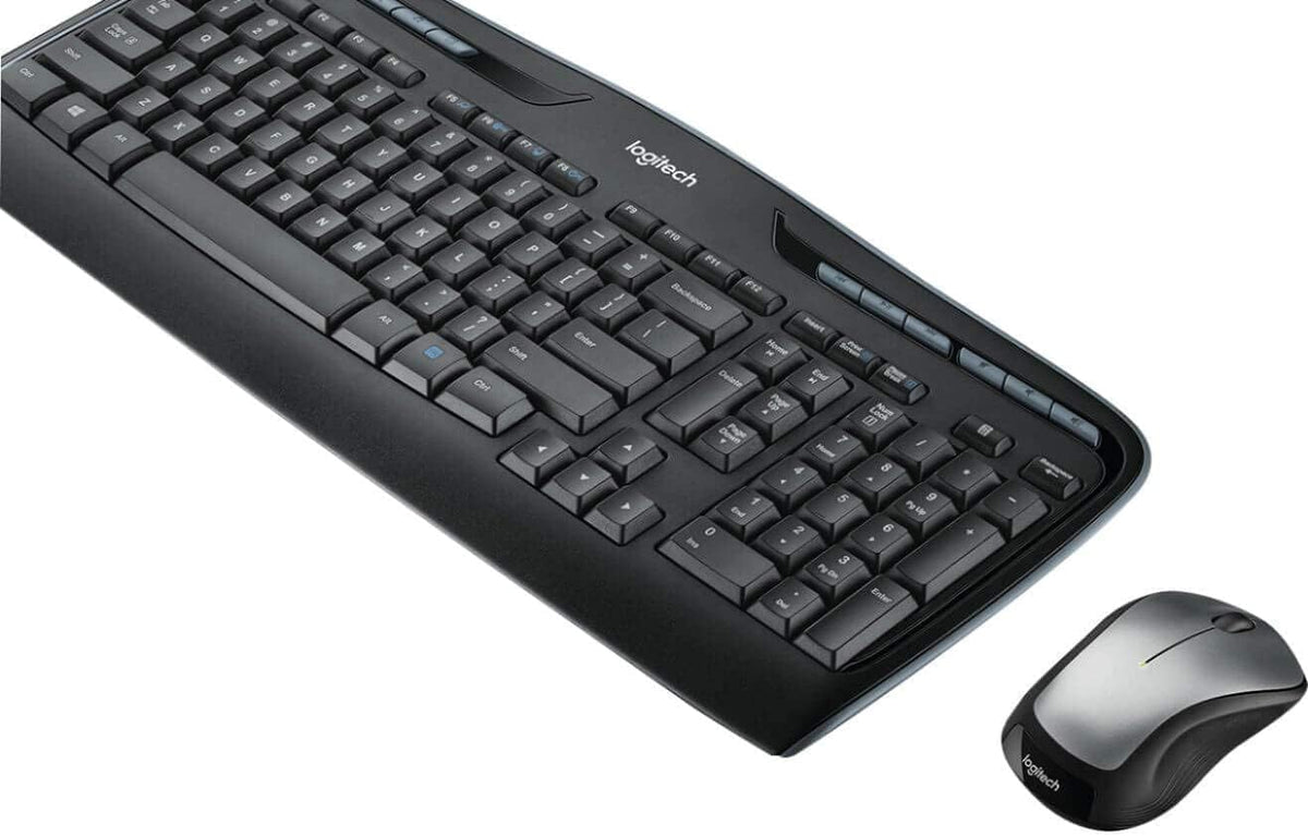 Logitech MK335 Wireless Keyboard and Mouse Combo - Black/Silver - PuriLite