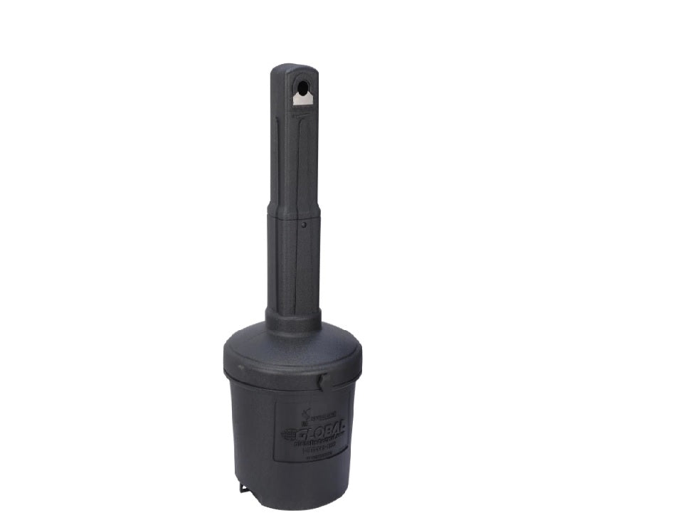 Global Industrial™ OA5GALBK Outdoor Ashtray, 5 Gallon, Black - PuriLite
