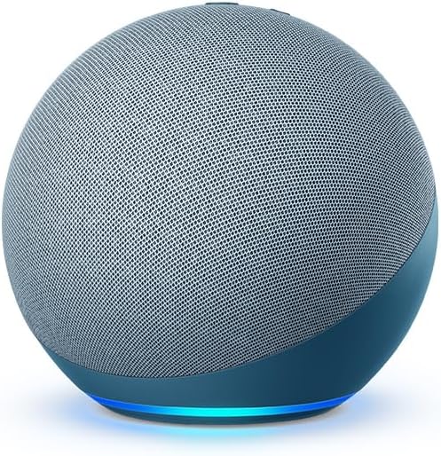 Amazon Echo (4th Gen) | With premium sound, smart home hub, and Alexa | Twilight Blue - PuriLite