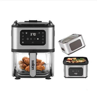 Salton Flip and Cook 3-in-1 Air Fryer, Grill and Dehydrator - PuriLite