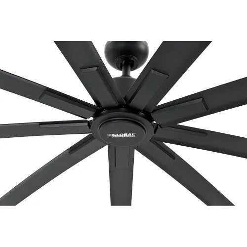 Global Industrial™ 108" Industrial Ceiling Fan, DC Motor, 6 Speed, 20000 CFM, Black - PuriLite