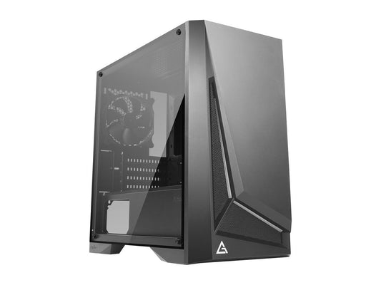 Antec Dapper Dark Phantom DP301M Black Steel / ARGB Lighting / Tempered Glass Side Panel Compact Micro-ATX Gaming Case - PuriLite