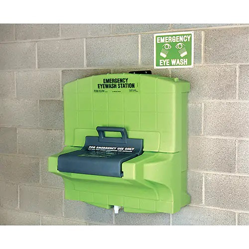 Fendall Pure Flow 1000® Eyewash Station, Gravity-Fed, 7 gal. Capacity, Meets ANSI Z358.1 - PuriLite
