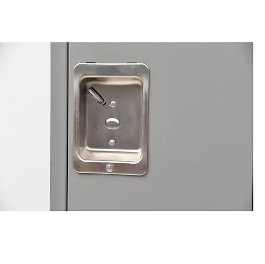 Lockers, Bank of 3, 36" x 18" x 72", Steel, Grey, Knocked Down - PuriLite