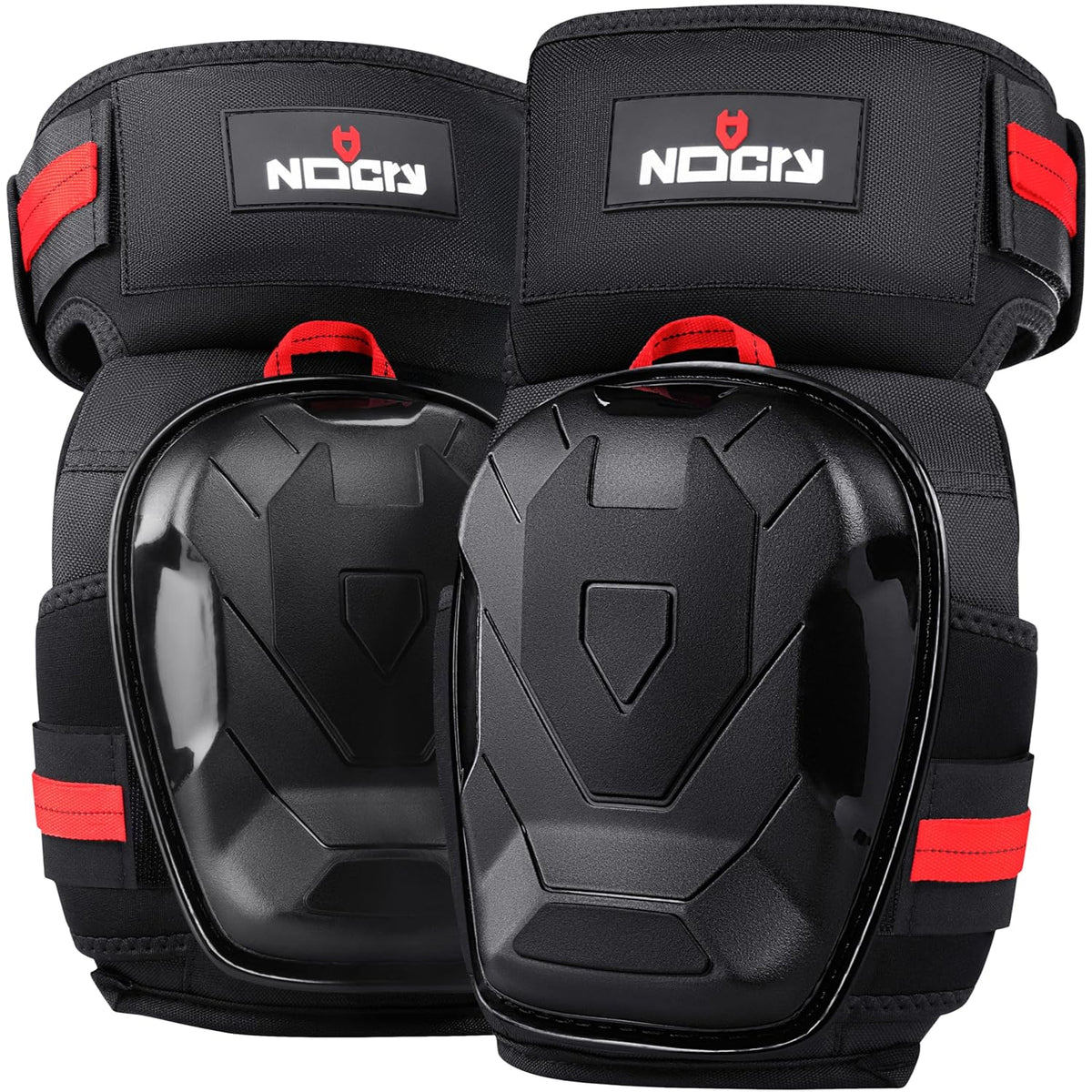 NoCry Professional Work Knee Pads for Men Construction with Ankle Support and Heavy Duty Anti-Slip Cap - Foam Cushion and Extra Thick Gel Knee Pads for Women and Men - Reinforced Thigh & Shin Straps - PuriLite