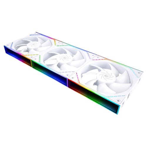 Thermalright TL-M12QR X3 Case Fan, CPU Cooler Comes with ARGB Mirror Light Effect,PC PWM Silent Cooling with 1500RPM Speed,Reverse CPU Cooler Fan (120mm, Black) - PuriLite
