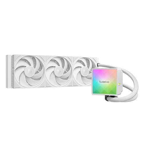 Sudokoo NEXAURA 240 Liquid CPU Cooler: 240mm AIO CPU Cooler with PWM Pump & ARGB Pump Head - Water Cooling with FDB Fans for Intel LGA 1851/1700/1200/115X AMD AM5/AM4 - Black - PuriLite