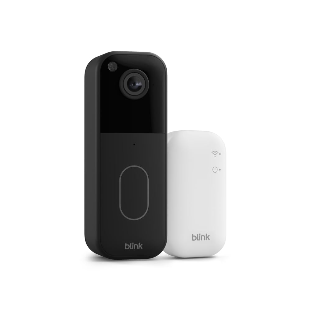 All-new Blink Video Doorbell – Head-to-toe HD view, two-year battery, simple setup. Sync Module Core included – System (Black) - PuriLite