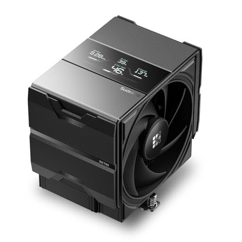 Sudokoo SK700 White AM5 CPU Cooler : 7 Heatpipes CPU Air Cooler for AM5 Exclusive - Single Tower PC Cooling with 120mm FDB PWM Quiet Fan & L-Rail Lock Mount - PuriLite