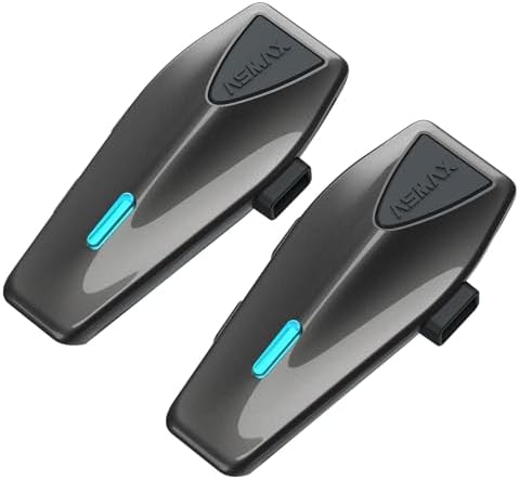 ASMAX S1 Mesh Motorcycle Bluetooth Headset – Smart Voice Control Helmet Intercom for 8 Riders, Bluetooth 5.4, Noise Cancellation, FM Radio, IPX7 Waterproof, Music Sharing & FOTA Update - PuriLite