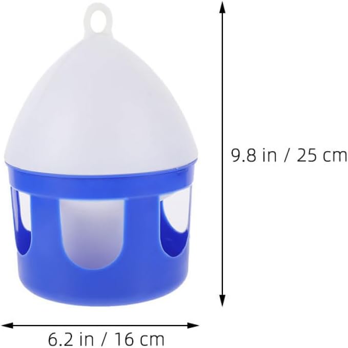 2 Pack Bird Water Dispenser Container for Six Birds, 2l Plastic