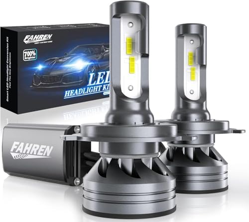 FAHREN H11 H9 LED Headlight Bulbs, 40000LM Super Bright H11 LED Bulb with Canbus Driver, 360° Adjustable Light Angle Halogen Replacement Kit, 6500K White IP68 Waterproof, Pack of 2 - PuriLite
