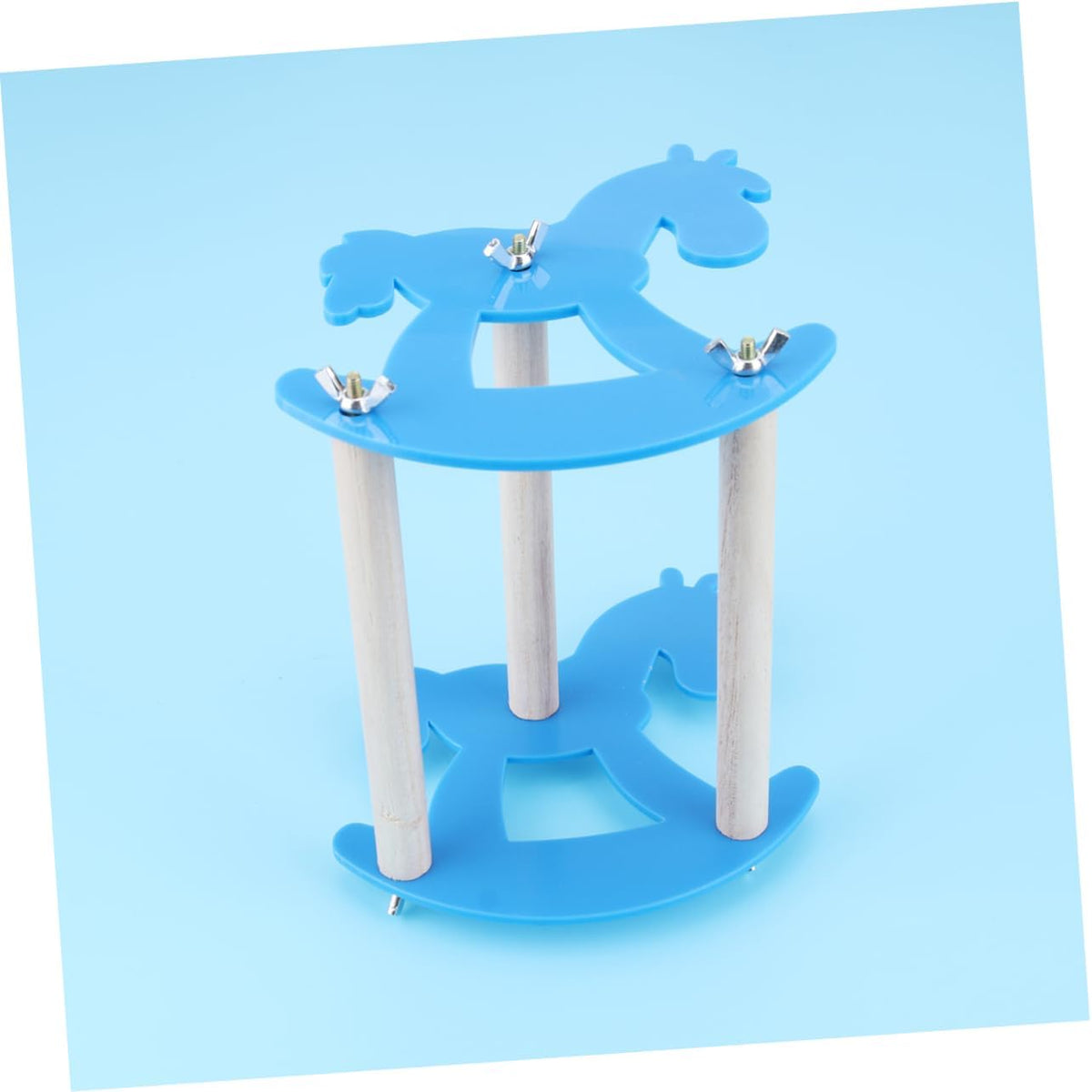 FOMIYES 3pcs Parrot Swing Cradle Chew Toy Wooden Seesaw Acrylic Bird Toys Pet Supplies for Parrot Playtime Random Color