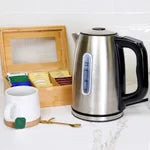 Kenmore 1.7 L (1.8 qt) Digital Cordless Kettle - Stainless Steel - PuriLite