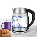 Salton Variable Temperature Touch Control Kettle 1.7 L with Removable Tea Steeper - PuriLite