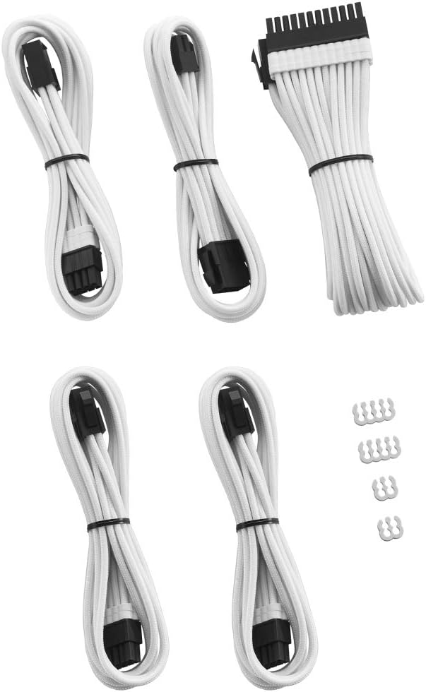 CableMod Pro ModMesh Sleeved Cable Extension Kit (White) - PuriLite