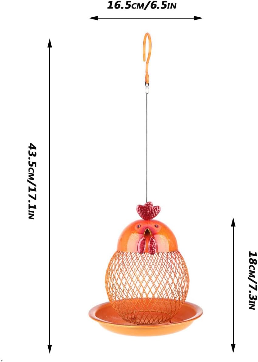 Bird Feeders for Small Birds Squirrel Proof Pet Supplies Birdfeeder Wall Mounted Bird Feeder Window Bird Feeders for Small Birds for Garden, Balcony and Shed,Gold