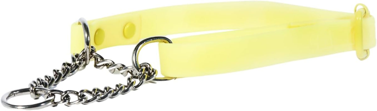 Fleuff Waterproof Martingale Dog Collar (Mellow Yellow, Medium) - PuriLite