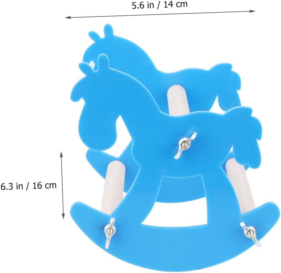 FOMIYES 3pcs Parrot Swing Cradle Chew Toy Wooden Seesaw Acrylic Bird Toys Pet Supplies for Parrot Playtime Random Color