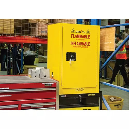 Flammable Aerosol Storage Cabinet, 12 gal., 1 Door, 23" W x 35" H x 18" D - PuriLite