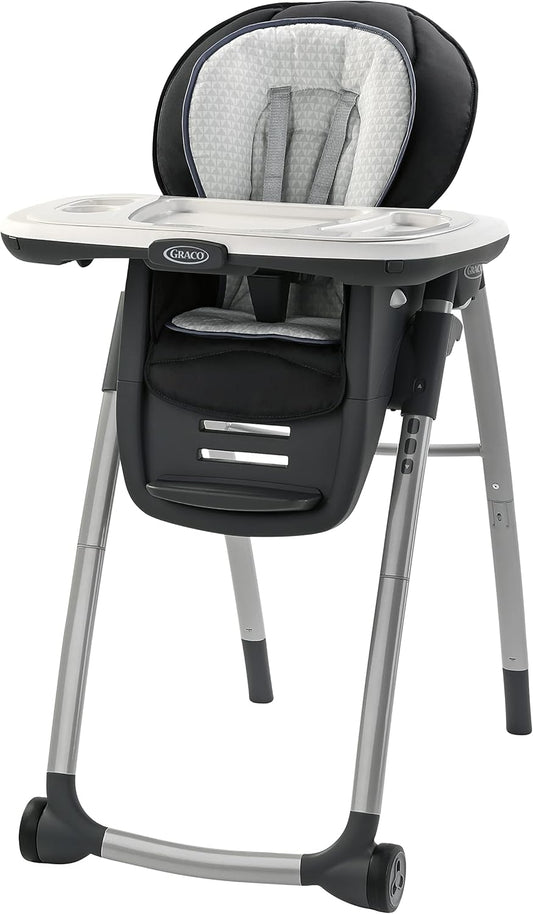 Graco Table2Table Premier Fold 7-in-1 High Chair, Rainier – Convertible Infant to Toddler Highchair with Folding Design - PuriLite