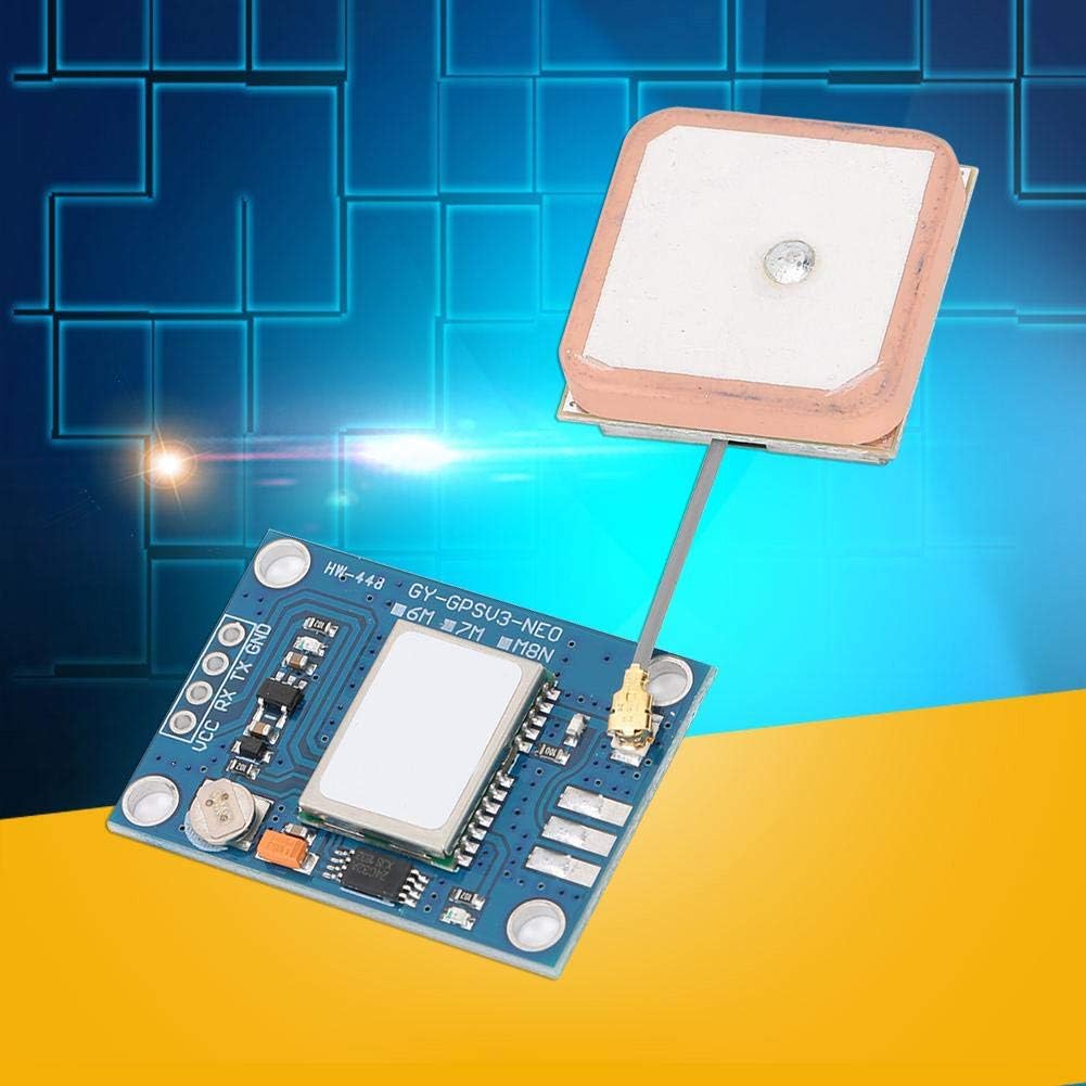 GYGPSV1-7M GPS Module,with GPS Antenna 3-5V Compatible with Various Flight Control Modules Provide GPS Computer Testing Software - PuriLite