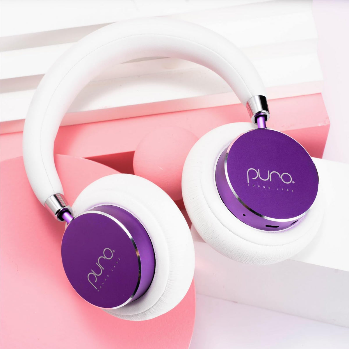 Puro Sound Labs BT2200 Plus Volume Limited Kids’ Bluetooth Headphones (Blue) - PuriLite