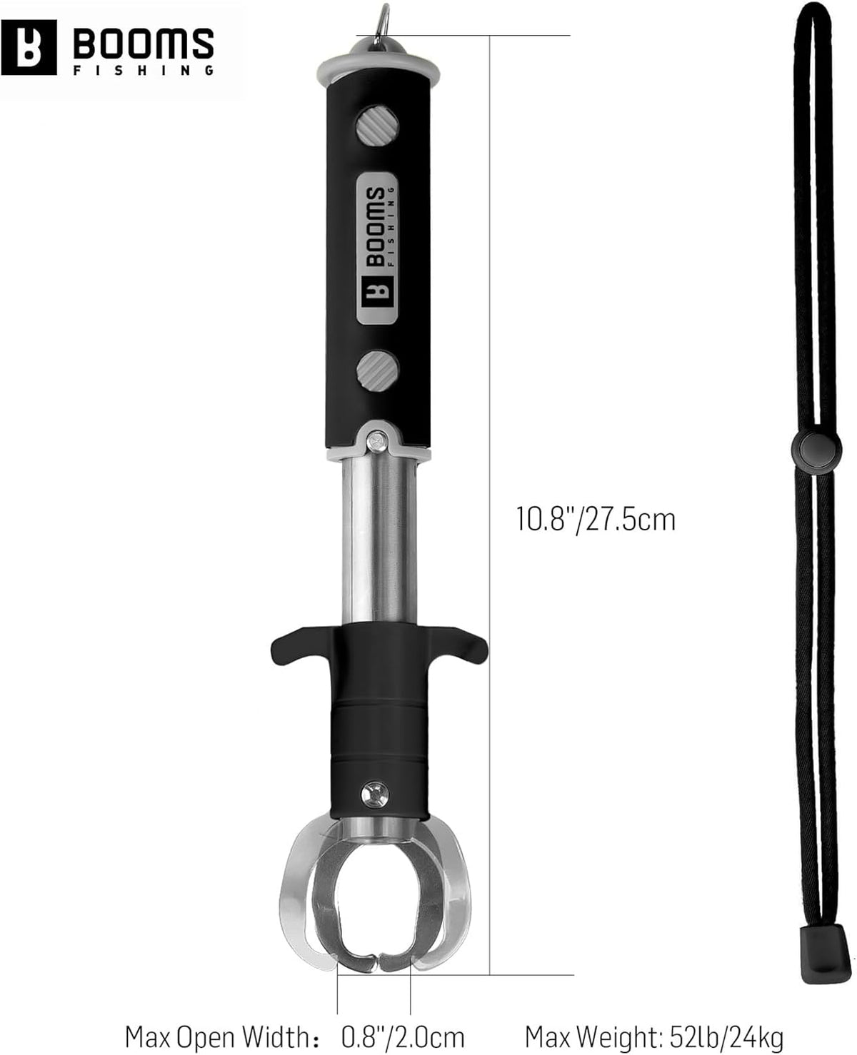 Booms Fishing G11 Fish Gripper with Scale - PuriLite