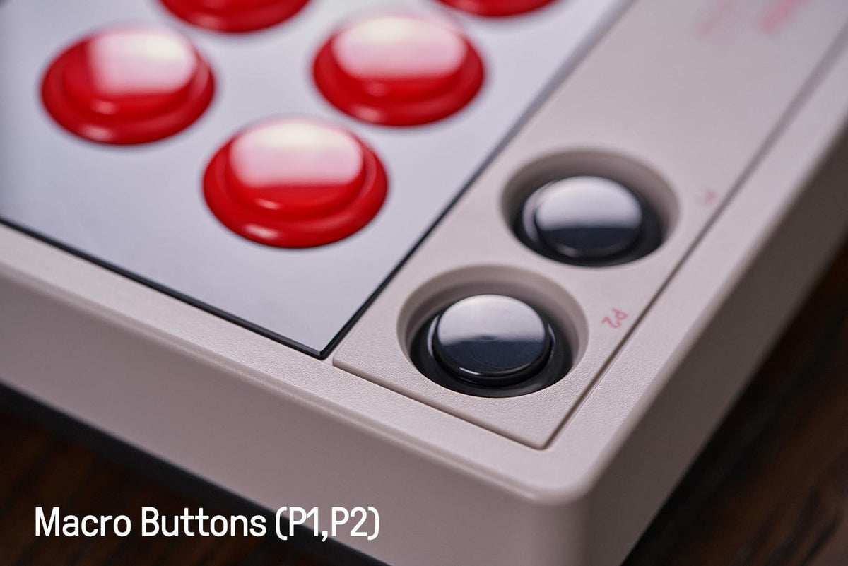 8BitDo Retro Arcade Fight Stick 8 Way Joystick with 2 Dedicated Macro Buttons and Turbo Function for Switch/Switch 2 and PC Windows, Support Bluetooth, 2.4G Wireless and Wired USB-C Cable Connection - PuriLite
