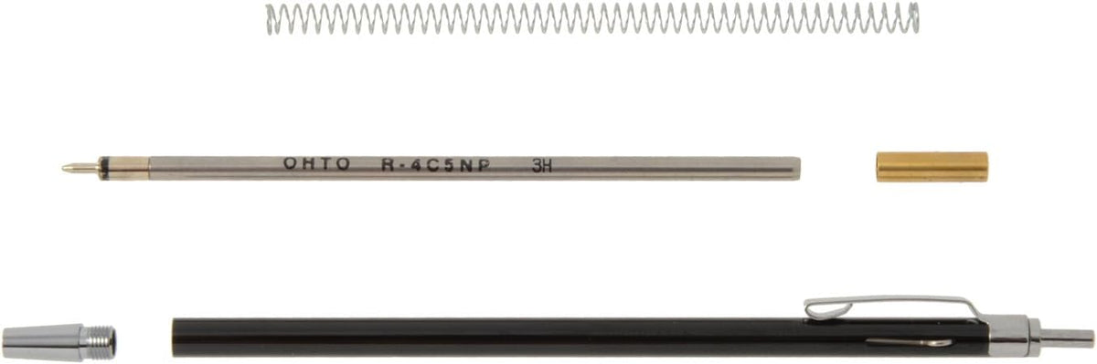 Auto NBP-505MN-BK Ballpoint Pen, Oil-based, Black - PuriLite