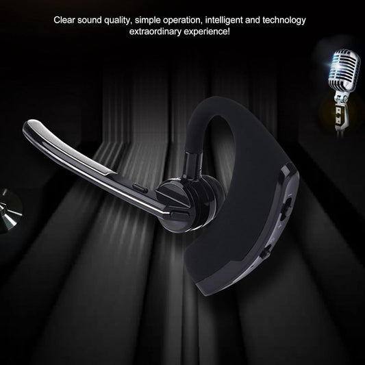 BT Earpiece, Cordless Handsfree Headset with Microphone, Noise Cancelling Single Ear Headset, Driving BT Headset for Phone Business Office Cell Phone - PuriLite
