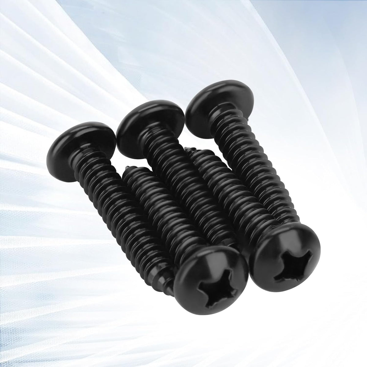 #8 x 2 Phillips Pan Head Self Tapping Screws Sheet Metal Wood Screws, Black Oxide, Stainless Steel 304, 50 PCS - PuriLite
