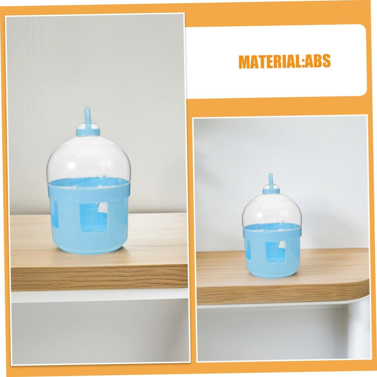 TEHAUX 2pcs Pigeon Water Feeder Bird Water Bottle for Pigeon Dove Pet Supplies Cage Use