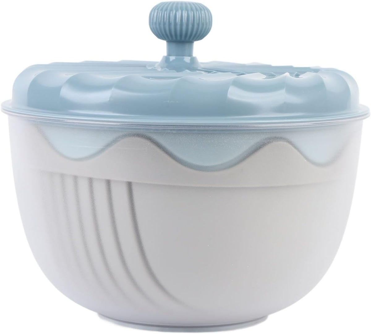 Salad Spinner Efficient Multifunctional Vegetable Washer Chopper Home (Beige) - PuriLite