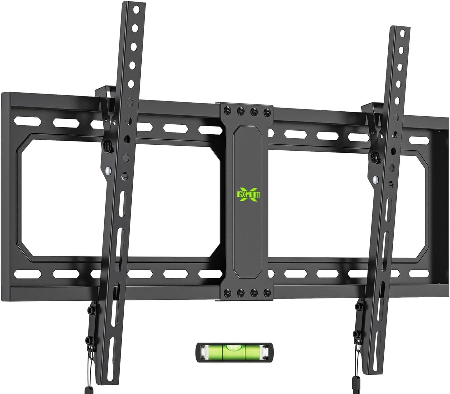 USX MOUNT Tilt TV Wall Mount for 37-82 Inch TVs up to 132 Lbs, Low Profile TV Mount, Flat Wall Mount TV Bracket, Fit 16", 18", 24" Wood Studs, Max VESA 600x400mm, Quick Locked and Release, XTL090 - PuriLite