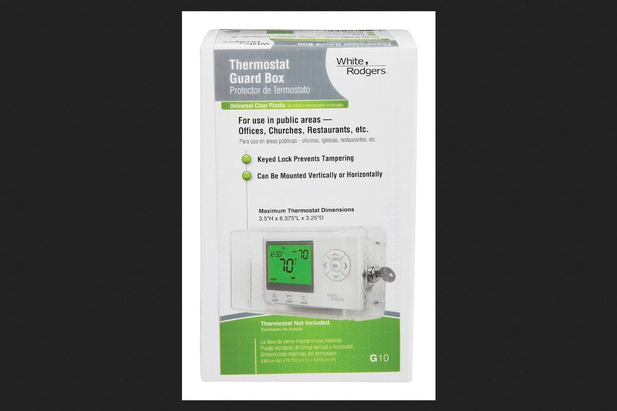 Emerson G10 Universal Locking Thermostat Guard, Clear - PuriLite