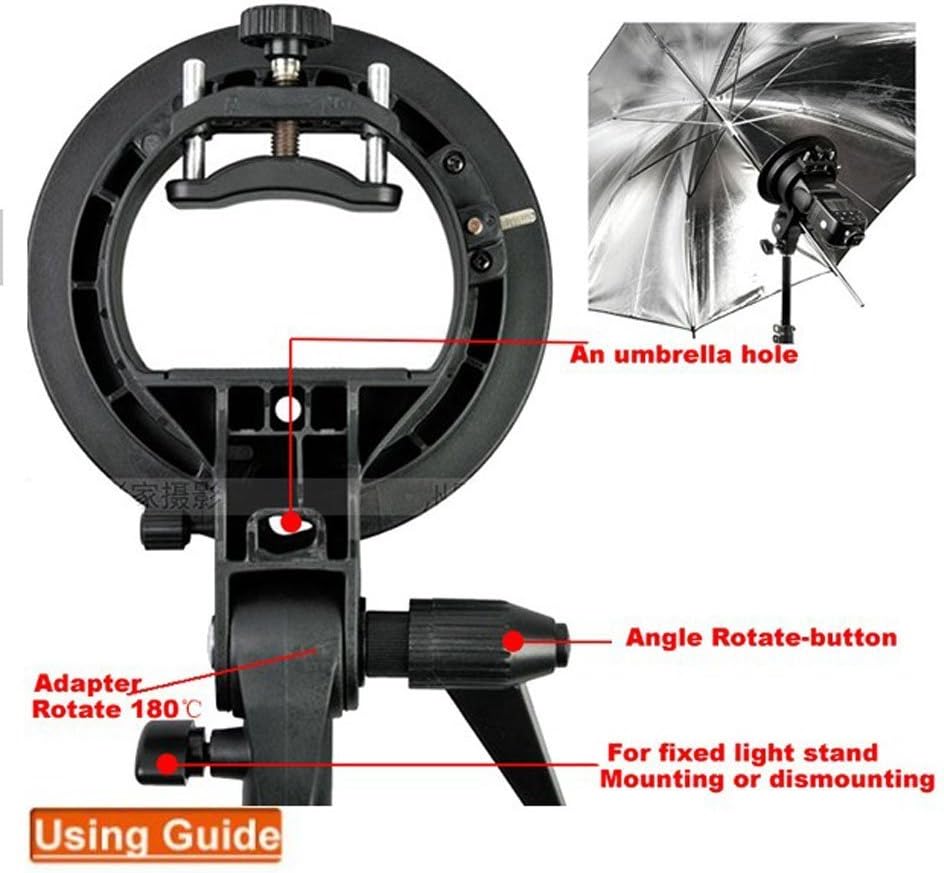 Godox S-Type Bracket Bowens S Mount Holder for Speedlite Flash Snoot Softbox Honeycomb - PuriLite