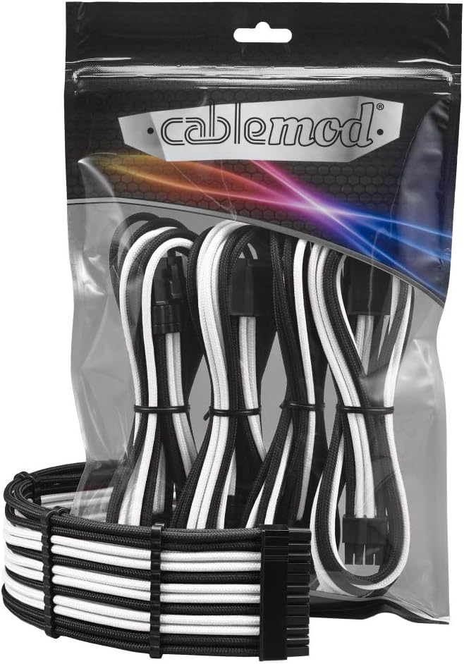 CableMod Pro ModMesh Sleeved Cable Extension Kit (White) - PuriLite