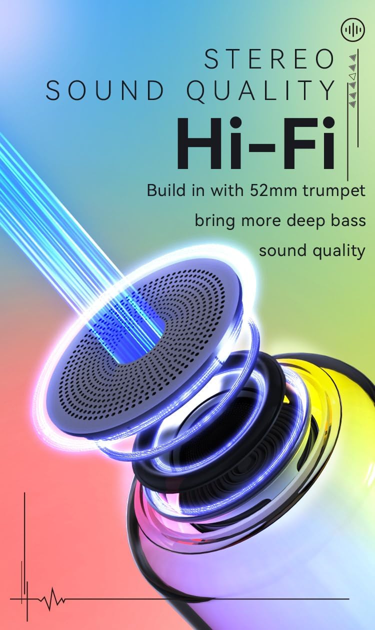 Generic Aura-Sync Surround Color Deep Bass Speaker - PuriLite