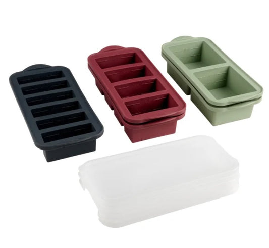 Trudeau Clever Cubes Silicone Freezer Molds with Lids, 5-pack - PuriLite