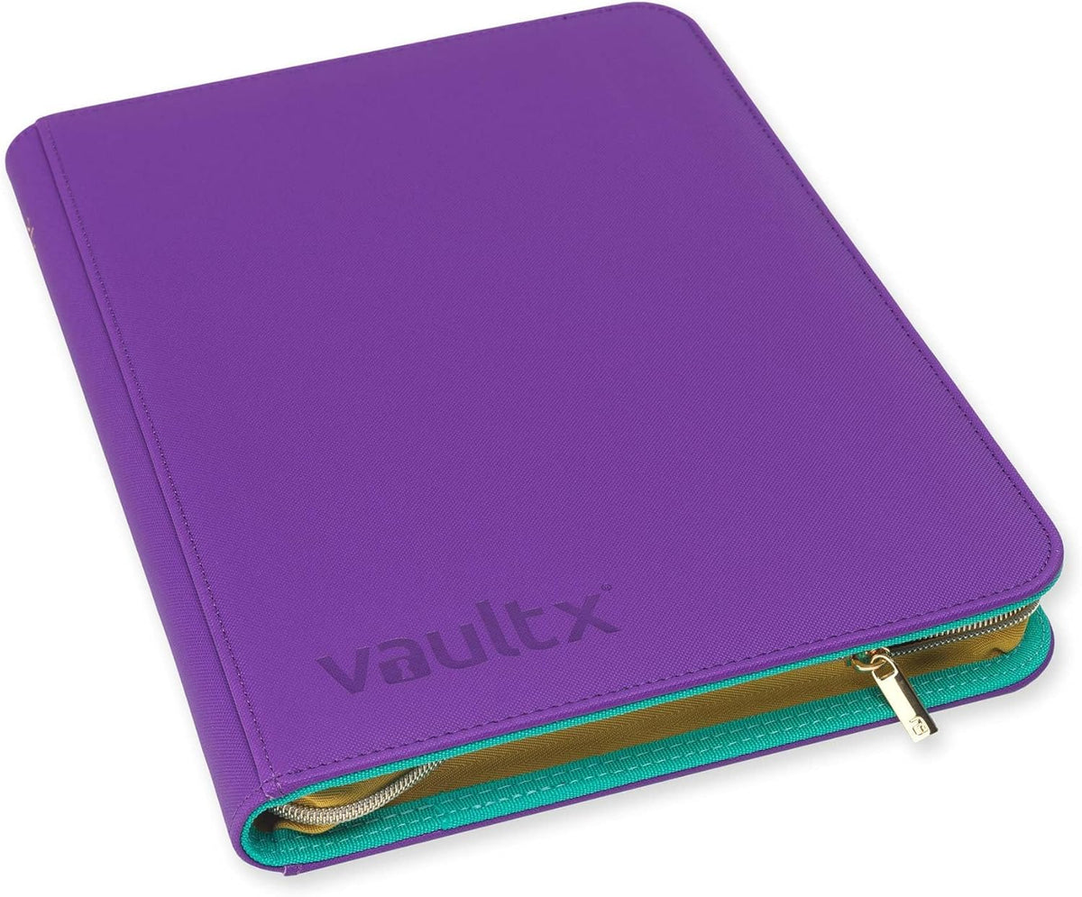 Vault X 12 Pocket Trading Card Zip Binder, 480 Cards, Compatible with Pokemon Scarlet & Violet Set, Exo-Tec Album Material, 20 Side-Loading Pages, Folder for Collectible TCG (SV1) - PuriLite