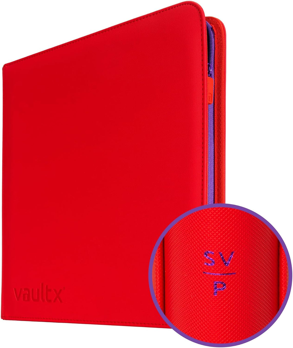 Vault X 12 Pocket Trading Card Zip Binder, 480 Cards, Compatible with Pokemon Scarlet & Violet Set, Exo-Tec Album Material, 20 Side-Loading Pages, Folder for Collectible TCG (SV1) - PuriLite