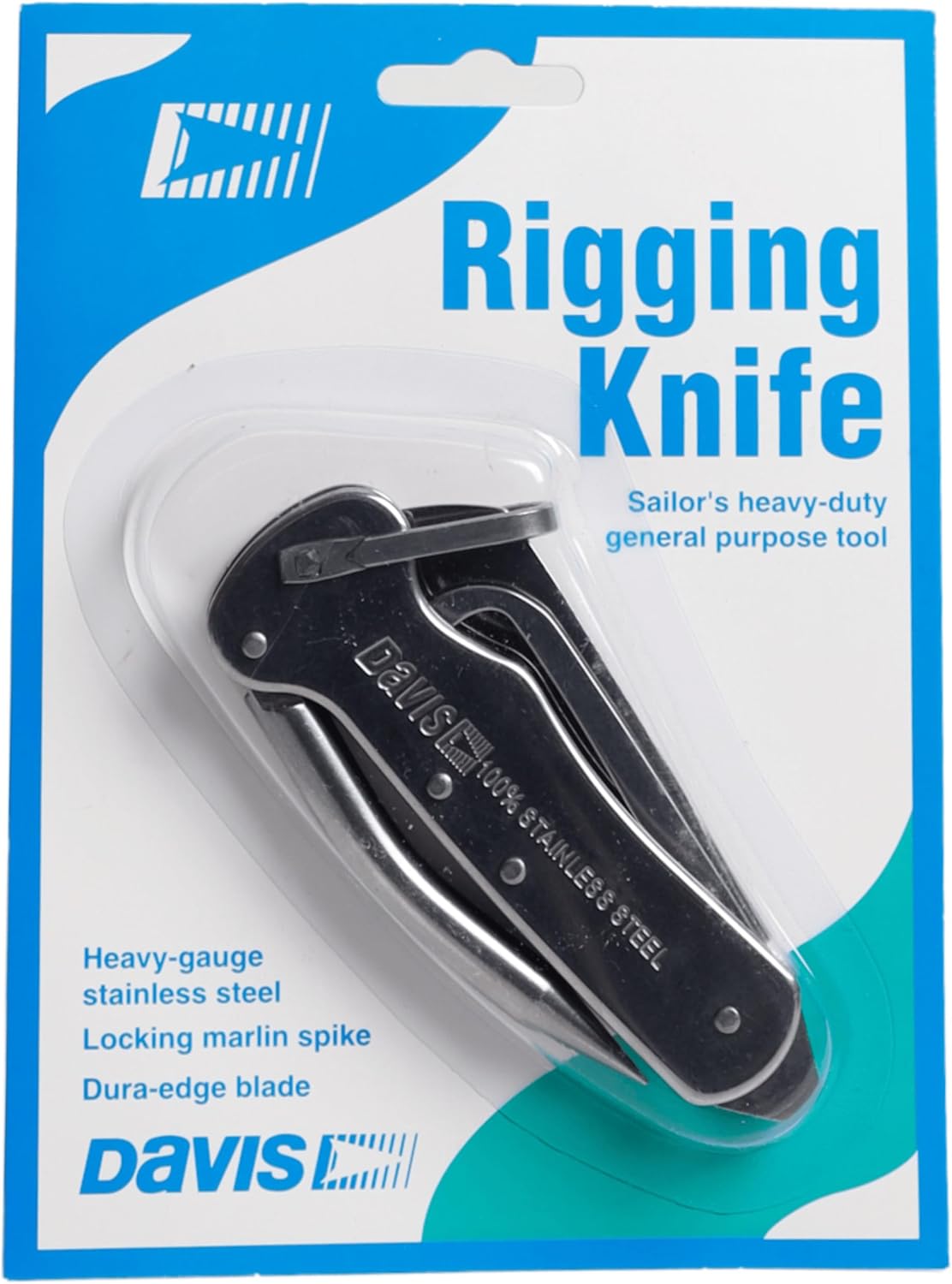 Davis Instruments Deluxe Rigging Knife, One Size, (1551),Aluminum - PuriLite