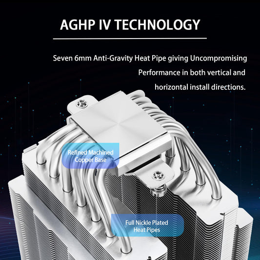 Thermalright Phantom Spirit 120 CPU Cooler,7×6mm Heat Pipes CPU Air Cooler,Dual PWM Fan Computer Cooling,1500RPM Speed,for AMD AM4 AM5/Intel 1700/1851/1150/1151/1200/17XX/2011 - PuriLite