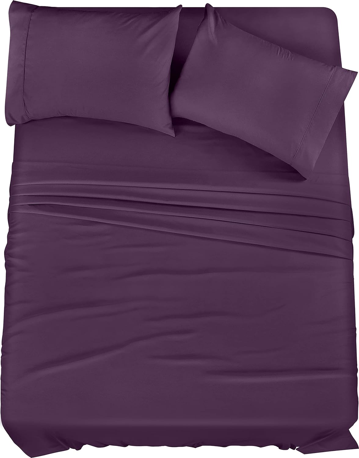 Utopia Bedding Queen Bed Sheet Set - 4 Piece Bedding - Soft Brushed Microfiber Fabric - Shrinkage & Fade Resistant - Easy Care (White) - PuriLite