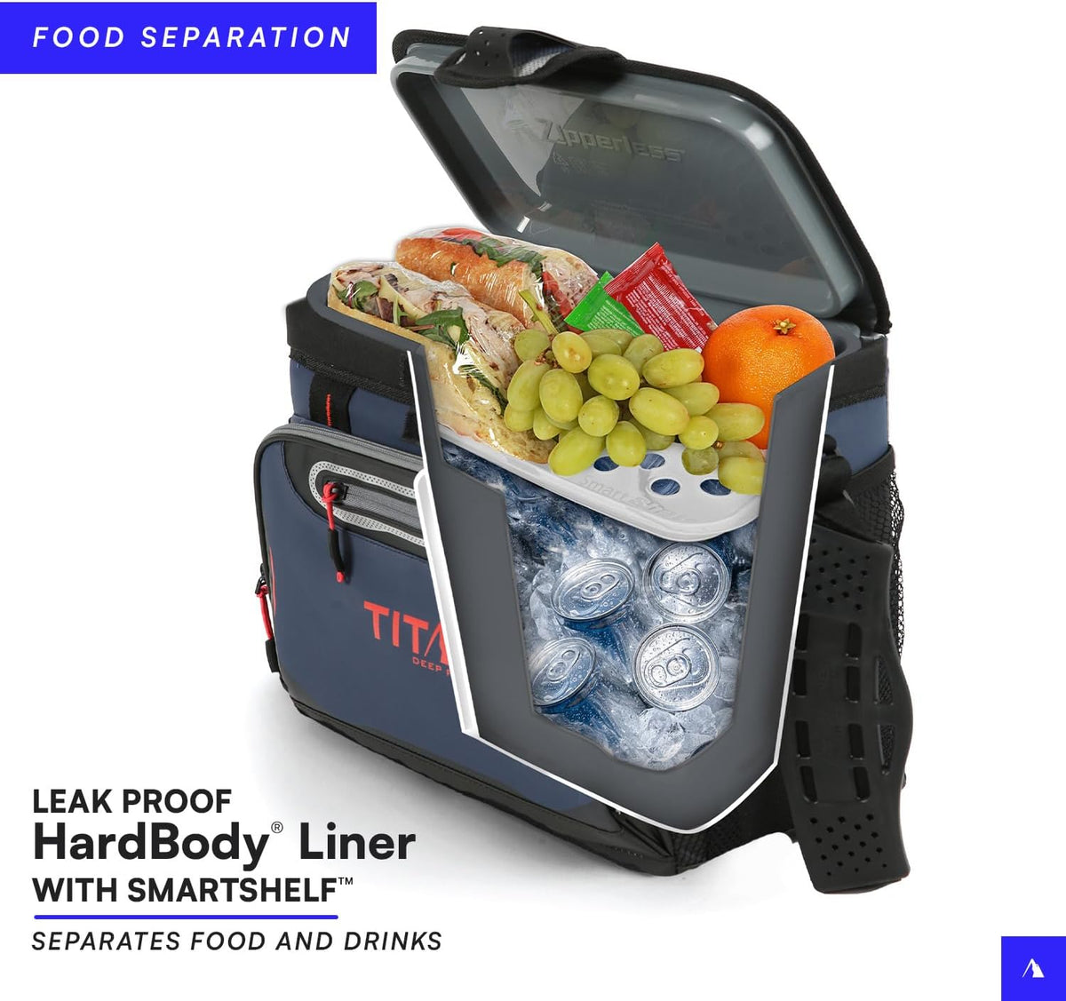 Arctic Zone Titan Deep Freeze 16 Can Zipperless Hardbody Cooler, Moss - PuriLite