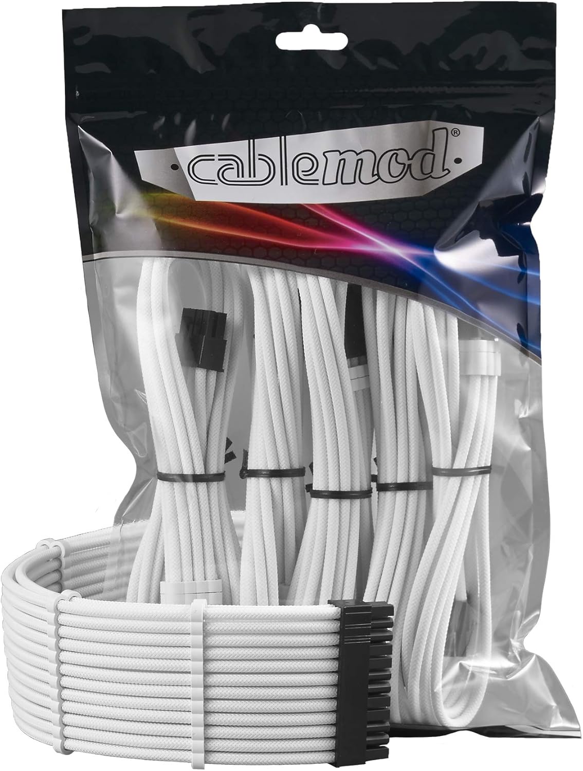CableMod Pro ModMesh Sleeved Cable Extension Kit (White) - PuriLite