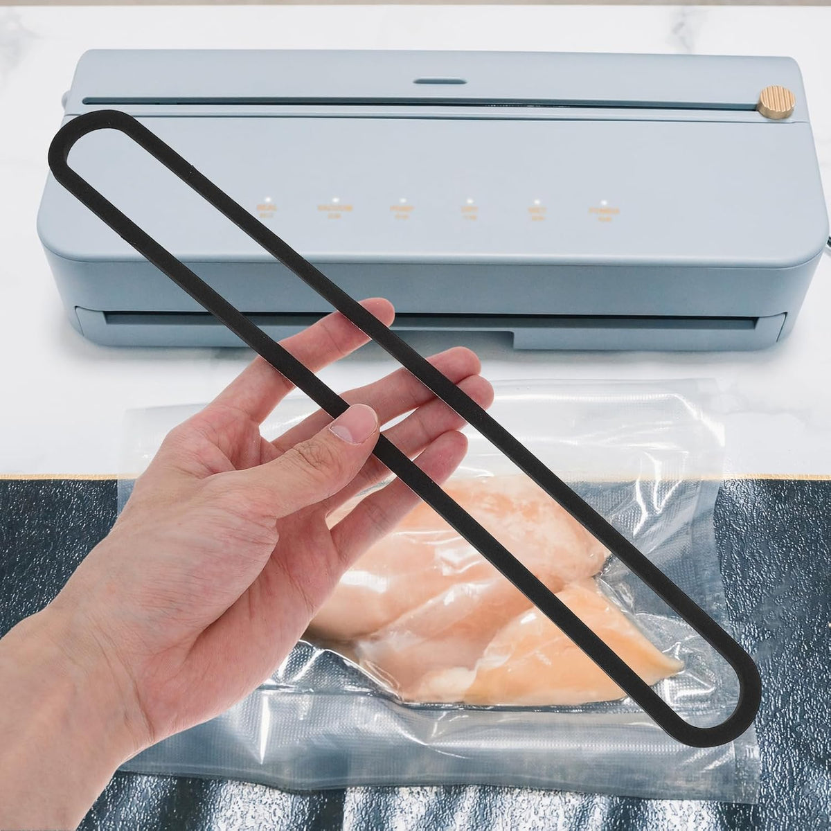 Purilite Select Vacuum Sealer Upper & Lower Gaskets – 2 Pack Compatible Replacement for Food Saver - PuriLite