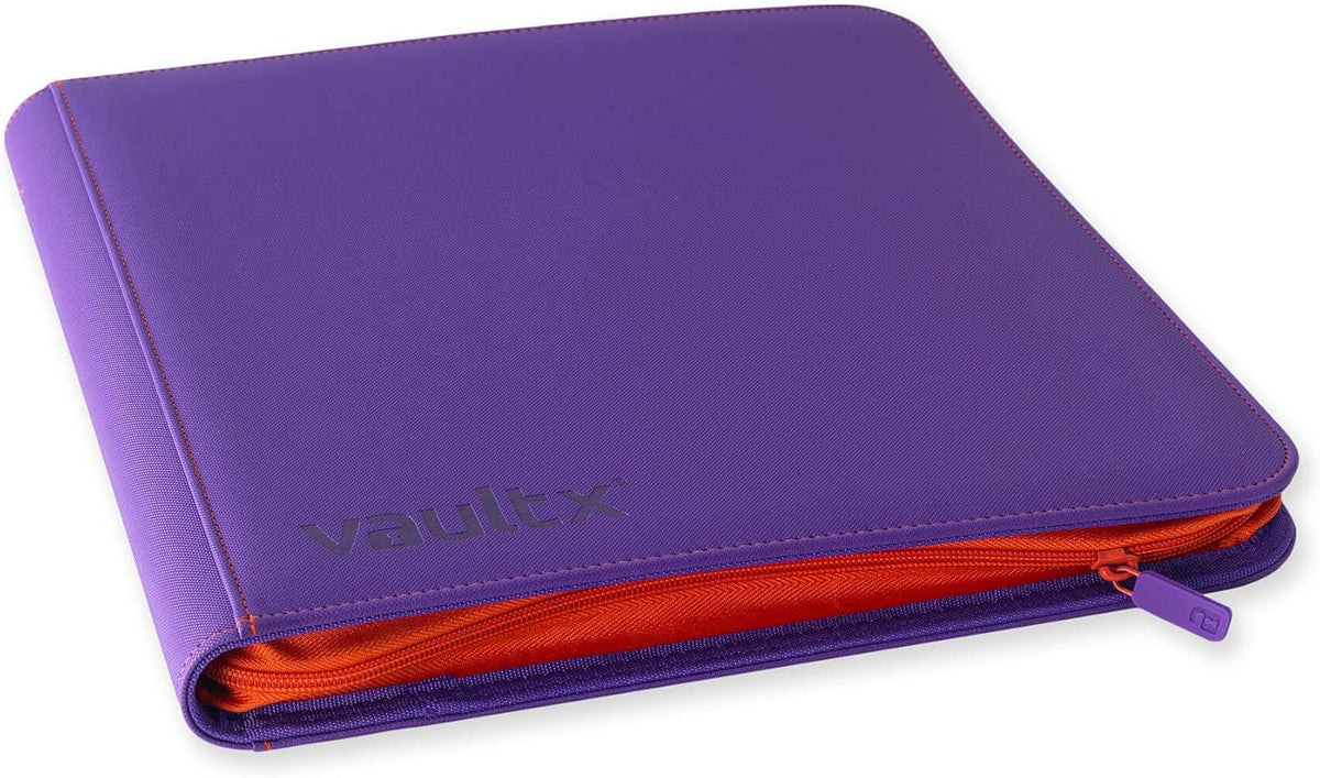 Vault X 12 Pocket Trading Card Zip Binder, 480 Cards, Compatible with Pokemon Scarlet & Violet Set, Exo-Tec Album Material, 20 Side-Loading Pages, Folder for Collectible TCG (SV1) - PuriLite